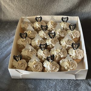 Bruidskleding cupcakes
