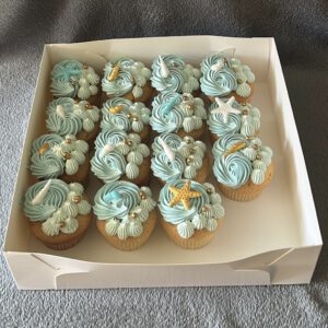 Oceaan cupcakes