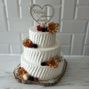 Naked/creme bruidstaarten